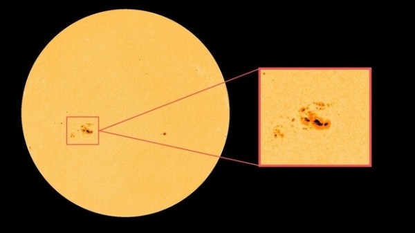 Видно навіть із Марса: на Сонці з'явилася гігантська пляма, і вона спрямована на Землю