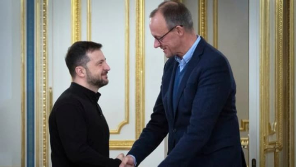 Мерц і Зеленський обговорили російські атаки та зусилля щодо припинення вогню