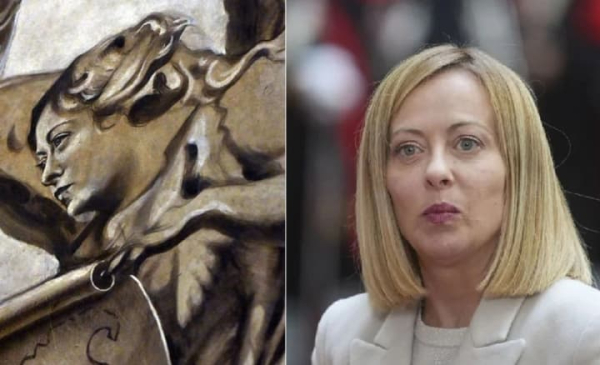Прихована агітація? Фреска янгола в Римі після реставрації набула рис обличчя прем'єр-міністерки Італії Мелоні