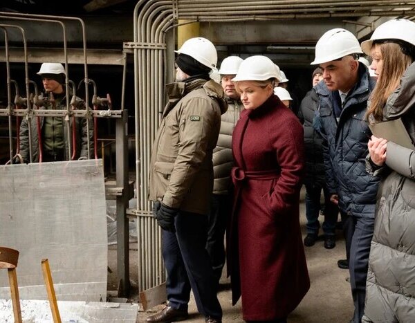 Голова Ради Європи оглянув київську ТЕЦ, постраждалу від російських ударів (фото)