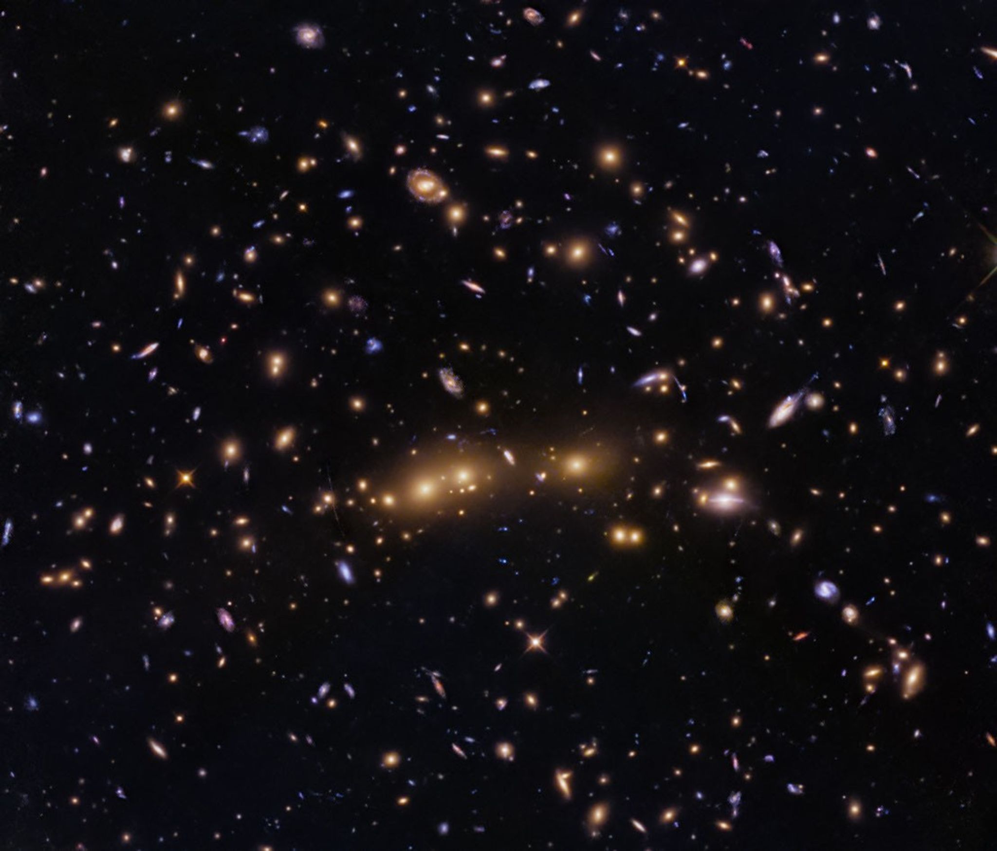 Hubble виявив злиття галактичних скупчень 2